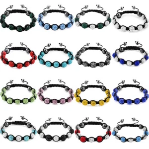 Bracelet Water diamond ball Friendship Bead Crystal Shamballa Women Disco - Picture 1 of 24