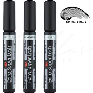 RIMMEL Extra Super Lash Building Mascara 8ml - 101 Black Schwarz *3er Pack* - Bild 1 von 4