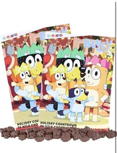 Bluey Advent Calendar, Countdown to Christmas 2024, 24 Days with Chocolate 2 PK - Picture 1 of 4