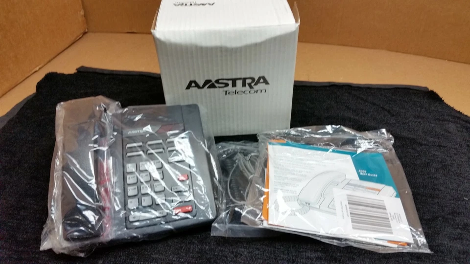 BRAND NEW Aastra Black Telephone 8009 NT2N24AD1141 A040458-01  NIB SLEEK 1639 - Image 1 of 4