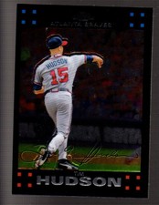 2007 Topps Chrome Atlanta Braves Baseball Card #139 Tim Hudson