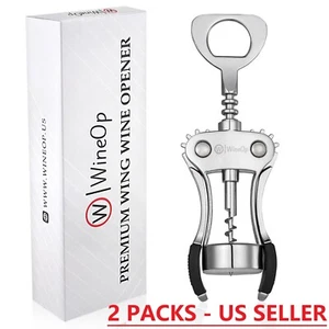 PACK 2 Abridor de Botellas de Vino con Alas Premium Aleación de Zinc Ala Sacacorchos - Abridor de Cerveza - Imagen 1 de 14