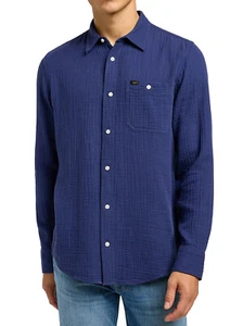 Lee - Camisa Estructurada Con Logo Para Hombre Regular Fit - Camisa Leesure - Imagen 1 de 4
