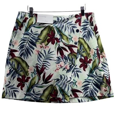 Женская юбка для гольфа Lady Hagen с принтом на ладони перекрывающаяся застежка размер 8 живописная ладонь как новая - Изображение 1 из 4