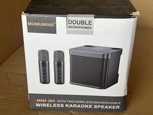 Karaoke Anlage mit 2 Mikrofonen,Bluetooth Karaoke Maschine, Kabellose -schwarz - Bild 1 von 4
