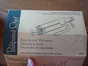 Pampered Chef 1778 Easy Accent Decorator Clear Tube Barrel Tip Replacement Parts