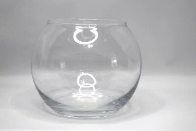 Libbey 841 脚气泡球 3.5 英寸(9 厘米)透明玻璃美国制造 — 第 1/4 张图片