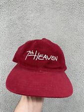 VINTAGE 7th Heaven Hat Cap Red Canvas Snap Back Adjustable TV Show Promo Rare