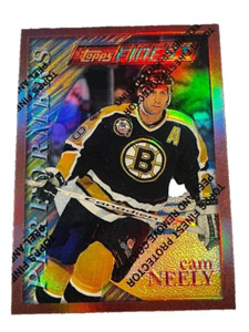 1995-96 Topps Finest Bronze Refractor CAM NEELY Boston Bruins Card # 9 MINT