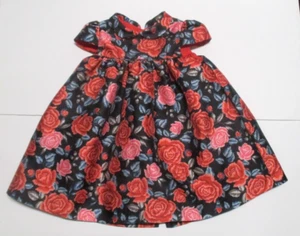 TODDLER GIRLS LULI & ME CORAL PINK ROSES DRESS SIZE 24 MONTHS - Picture 1 of 2