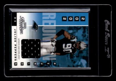 2003 Playoff Prestige 2002 Reunion Materials #R22 Julius Peppers /150 EXACT SCAN - Image 1 of 2