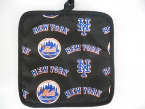Handcrafted potholder NEW YORK METS, 8"x8" - Picture 1 of 2