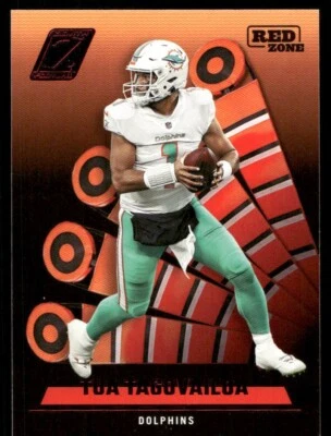 2022 Panini Zenith Red Zone Parallel- Tua Tagovailoa Miami Dolphins #5 - Image 1 of 2