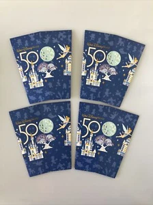 Lot Of 4 Walt Disney World 50th Anniversary Cardboard Popcorn Buckets BRAND NEW - Picture 1 of 9
