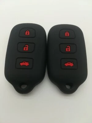Funda con llave remota 2*Fob para TOYOTA CAMRY Corolla SOLARA AVALON Matrix Sienna Foto 1 de 4