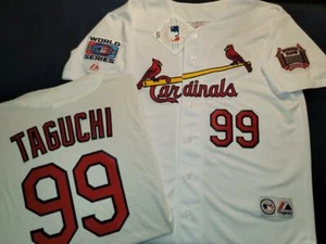 11025 St Louis Cardinals So Taguchi 2006 World Series Baseball Trikot weiß neu mit Etikett - Bild 1 von 1