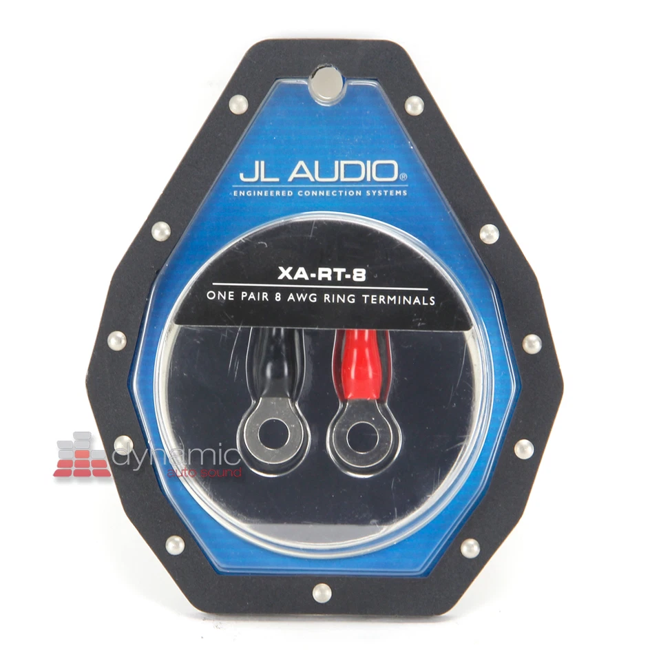 JL Audio XA-RT-8 Car Stereo 1 Pair of 8 AWG Crimpable Ring Terminals New - Image 1 of 1
