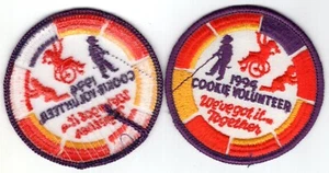 GSA Girl Scouts Cookie Volunteer Vintage 1994 PARCHE BORDADO Nunca Cosido Nuevo de Lote Antiguo - Imagen 1 de 1