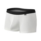Men Underpants Clothes Low Rise Porn Pouch Ribbed Striped Solid Color Trunk