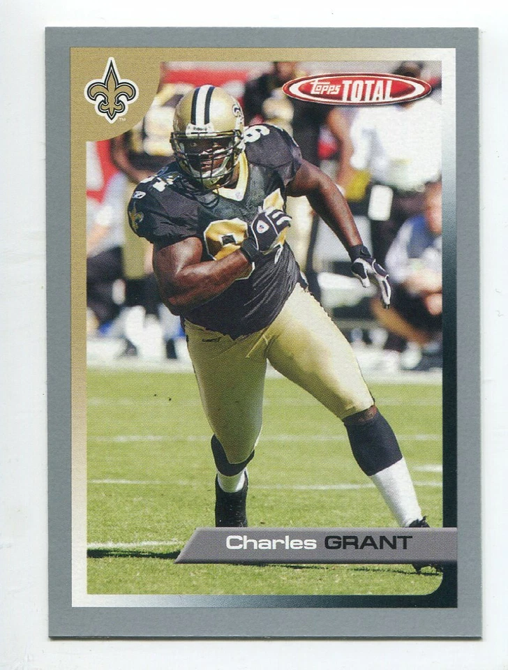 2005 Topps Total Silver #186 Charles Grant New Orleans Saints - Image 1 of 1