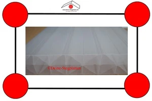 Bausatz mit Hohlkammerplatten 16 mm, X-Steg, opal-weiß, diverse Größen - Bild 1 von 5