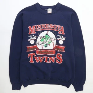 Vintage Minnesota Twins World Series Champions Sweatshirt Size XL 1991 90s MLB - Picture 1 of 3