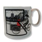 Anthropologie Mug Monogram B Bicycle Drawing By Florence Balducci Cyclist Biking