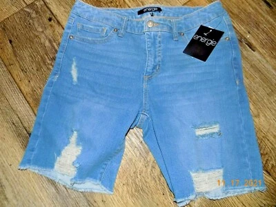 New Energie size 7 women's distressed bermuda short - Image 1 of 2