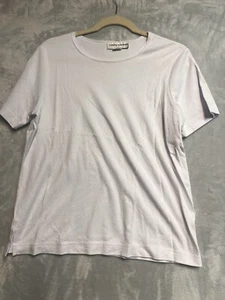 Cathy Daniel’s White T Shirt With White Polka Dots Size M - Picture 1 of 6