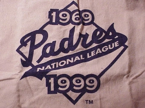 PADRES~1969~1999~CANVAS DUFFLE BAG~30th Anniversary Cover