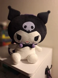 Kuromi Plush Backpack Hello Kitty Bookbag Sanrio purple white small - Picture 1 of 6