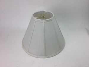 Cream Ivory Large Lamp Shade 6 1/4" Top x 15 1/4" Bot. x 10" High (Spider) - Picture 1 of 3
