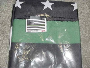  [LÍNEA VERDE DELGADA] Bandera de 3x5' pies, Patrulla Fronteriza Militar - Imagen 1 de 2