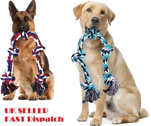 Dog Rope Toys Large XXL Rope Toys for Large Dogs Teeth Cleaning Tug of War - Picture 1 of 28