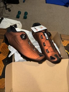 New Sidi Men's Dust Mountain Bike MTB Shoes Rust EU 43 / US 8.8 - Picture 1 of 3