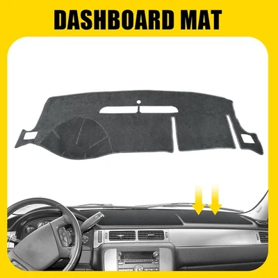 For 2007-13 Chevy Silverado 1500 Dashboard Pad Dash Cover DashMat Gray Anti-slip - Image 1 of 4