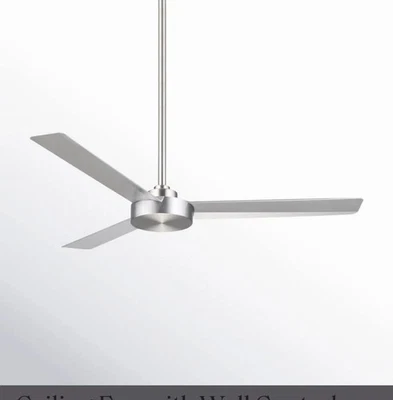 Minka-Aire 52" 3-Blade Ceiling Fan - Brushed Nickel/Silver - Image 1 of 4