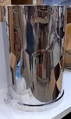 Genuine Joe GJO58895 Wast Receptacle Open-Mouth 30 Gal. Stainless Steel - Image 1 of 3