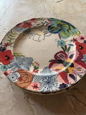 Juego de 2 platos de cena Anthropologie Estudio Flores Castillo Sissinghurst 10’’’ Foto 1 de 4
