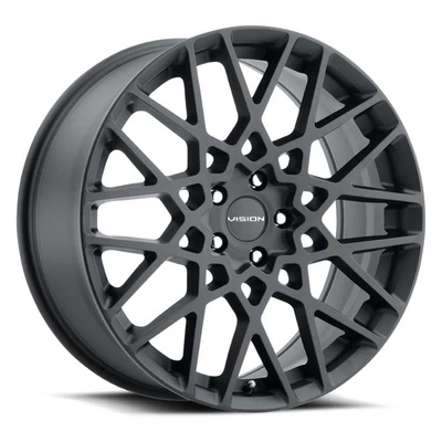 Vision Wheels 474 17x8 +38 Satin Black 5x108 5x4.25 (QTY 4) 474-7831SB38 Foto 1 de 4