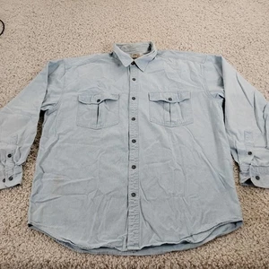 VINTAGE Banana Republic Hemd XL blau Chambray Denim Safari Reise Hongkong 90er - Bild 1 von 16