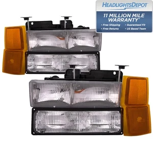 Par de faros para Fleetwood Discovery 99-02 RV izquierda y derecha juego de 8 piezas de lámparas - Imagen 1 de 6