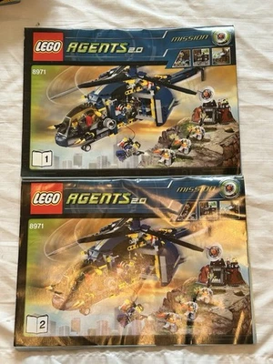 LEGO 8971 Agentes 2.0 Misión Unidad de Defensa Aérea Folleto de Instrucciones Manual Solo Foto 1 de 4