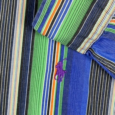Camisa De Colección Ralph Lauren Golf Ajuste Personalizado Abotonada Para Hombre XL Rayas Preppy Foto 1 de 4