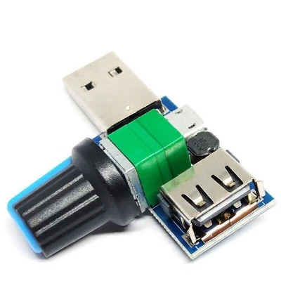 Portable USB Fan Speed Controller Stepless Regulator Noise Reducing Governor - Image 1 of 4