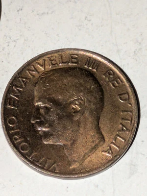 5 centesimi 1922 - R MONETE REGNO D'ITALIA - Re Vittorio Emanuele III 高档 — 第 1/2 张图片