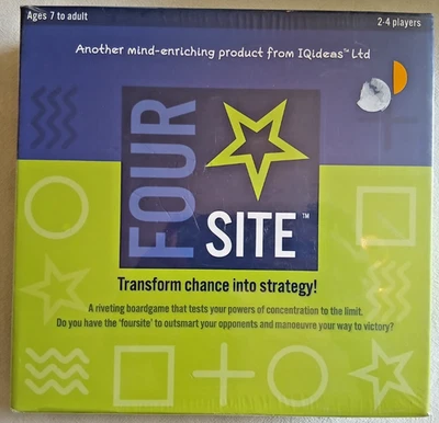 Iqideas Foursite Stratergy Board Game 2-4 Players Age 7+ (2007) New & Sealed - Image 1 of 4