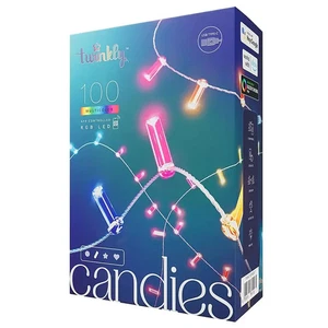 Twinkly Smart Lights Candies 100L 8MM Candle shape RGB transp USB C - Ecomm - Picture 1 of 3