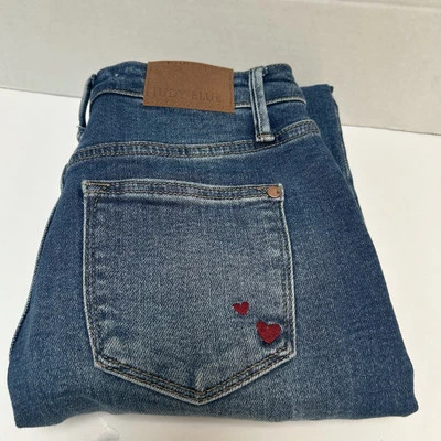 Pantalones de mezclilla Judy Blue nuevos sin etiquetas de tiro alto Queen of Hearts Boyfriend talla 1/25 estilo #88569 Foto 1 de 4