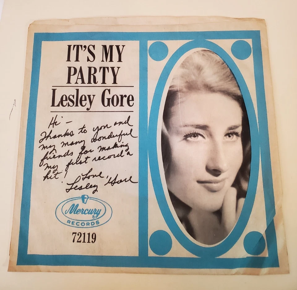 Lesley Gore IT'S MY PARTY / DANNY (ROCK 45/PS) #72119 PLAYS VG++ Foto 1 de 4